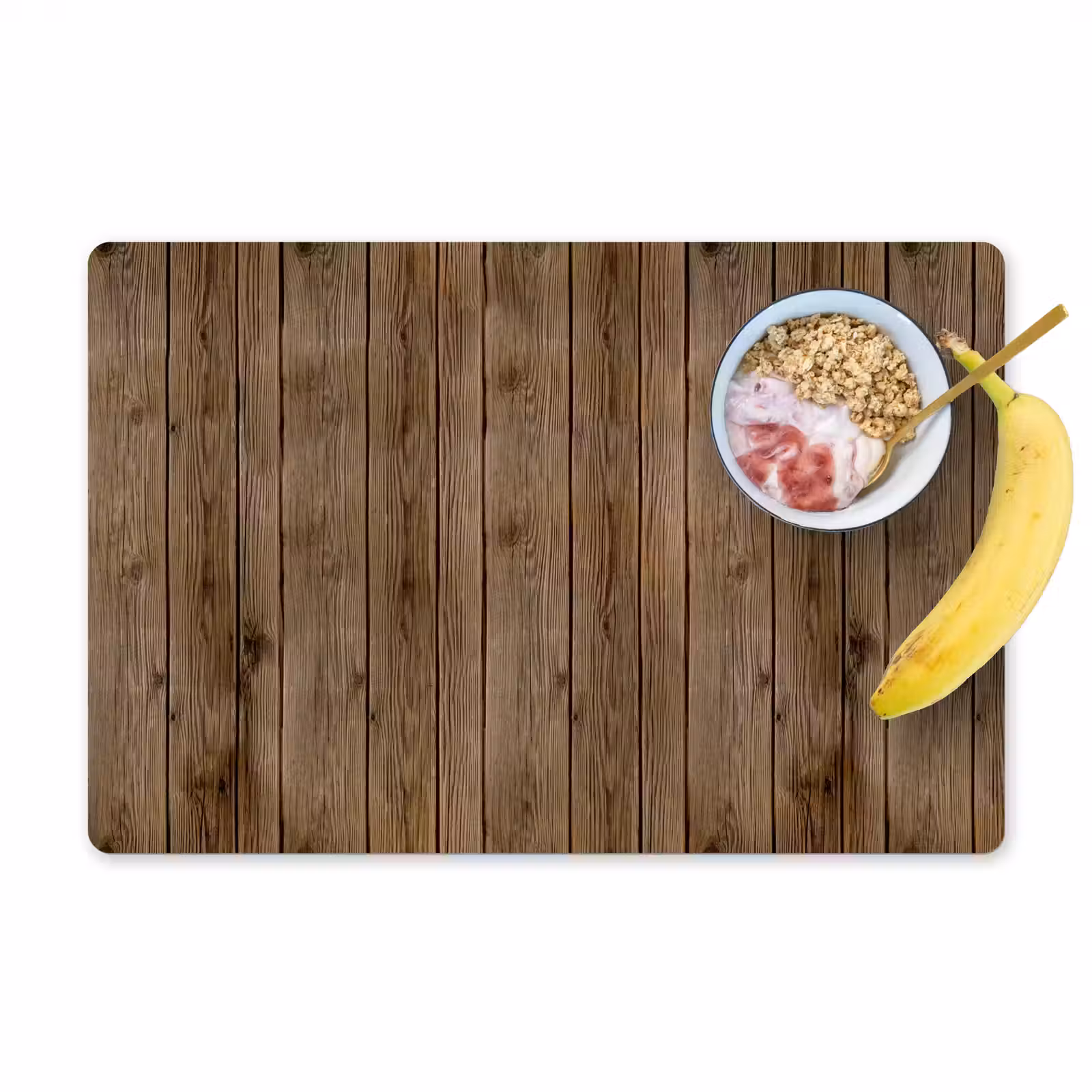 Placemat - 6 stuks - Hout - Natuur - Patronen — 1