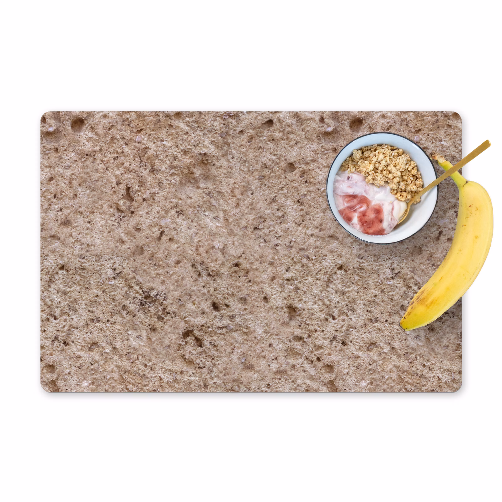 Placemat - 6 stuks - Muur - Beschadigd - Erosie - Poreus — 1