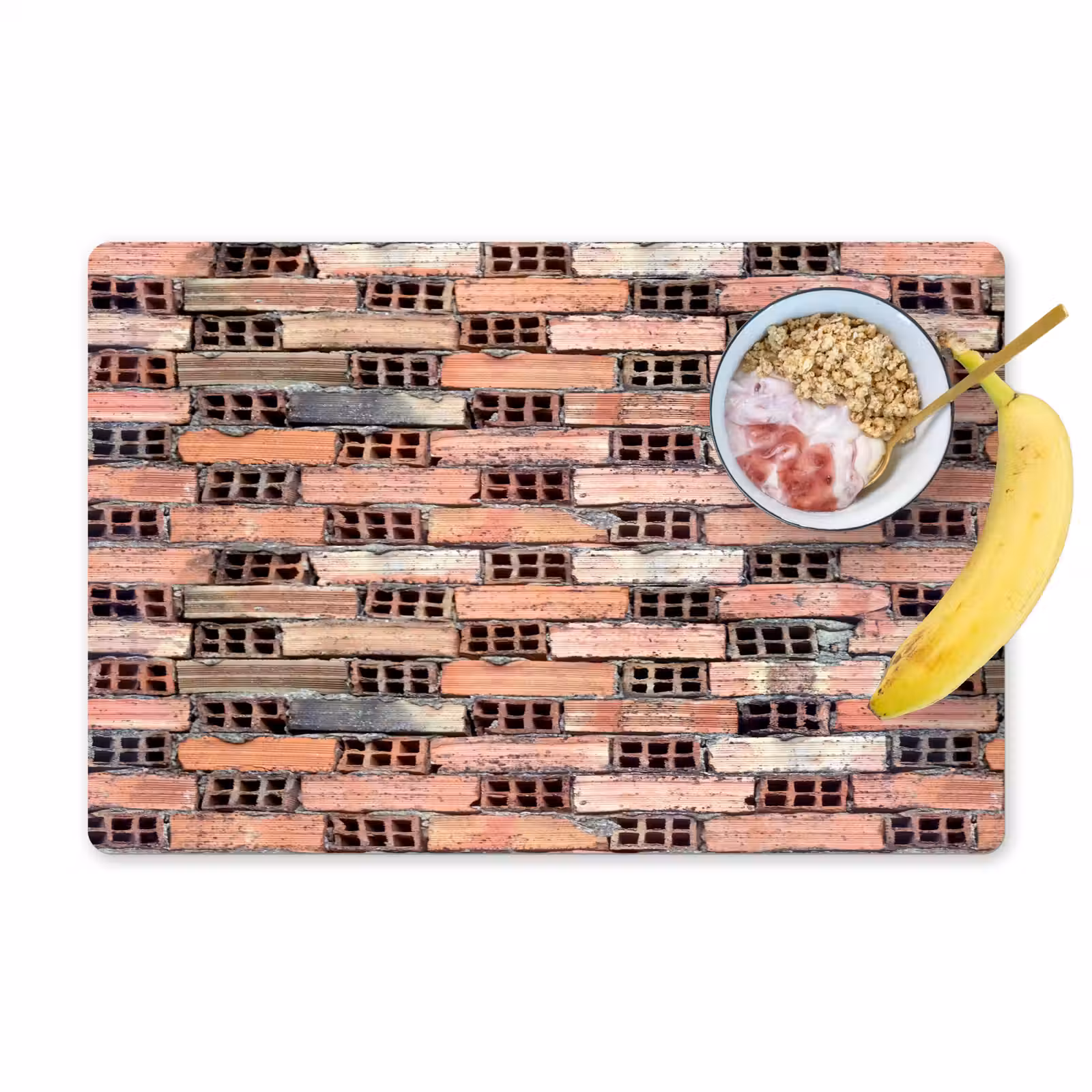 Placemat - 6 stuks - Oud - Stenen - Muur — 1