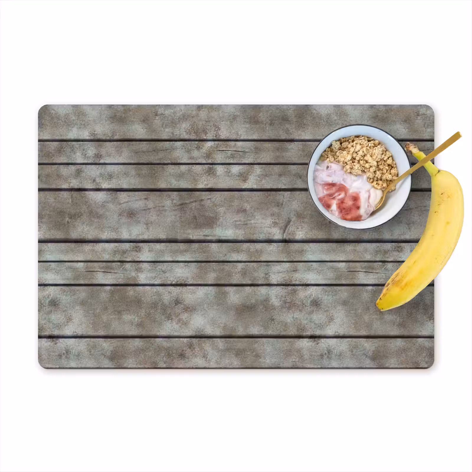 Placemat - 6 stuks - Retro - Plank - Patronen — 1