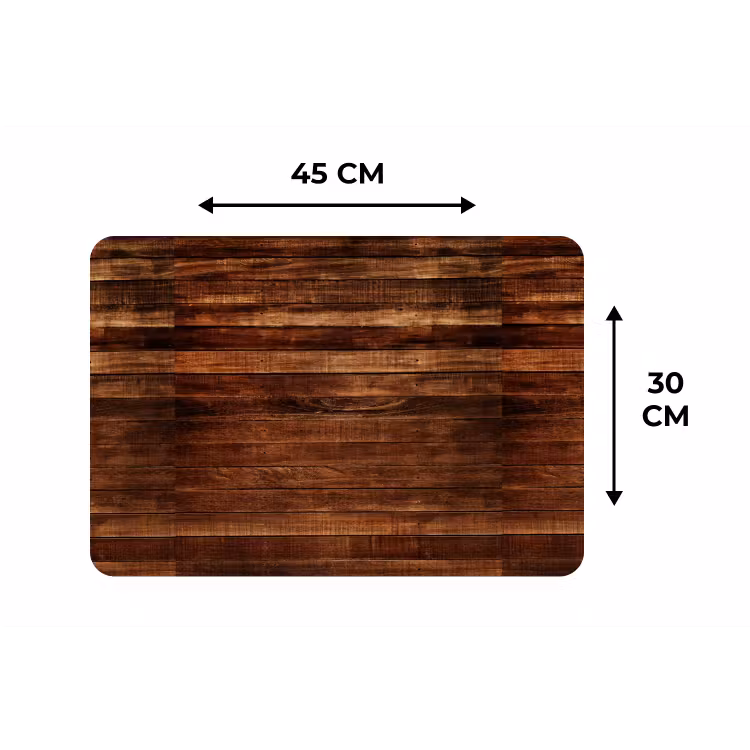 Placemat - 6 stuks - Hardhout - Robuust - Patronen — 3