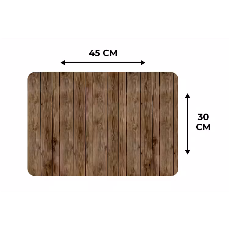Placemat - 6 stuks - Hout - Natuur - Patronen — 3