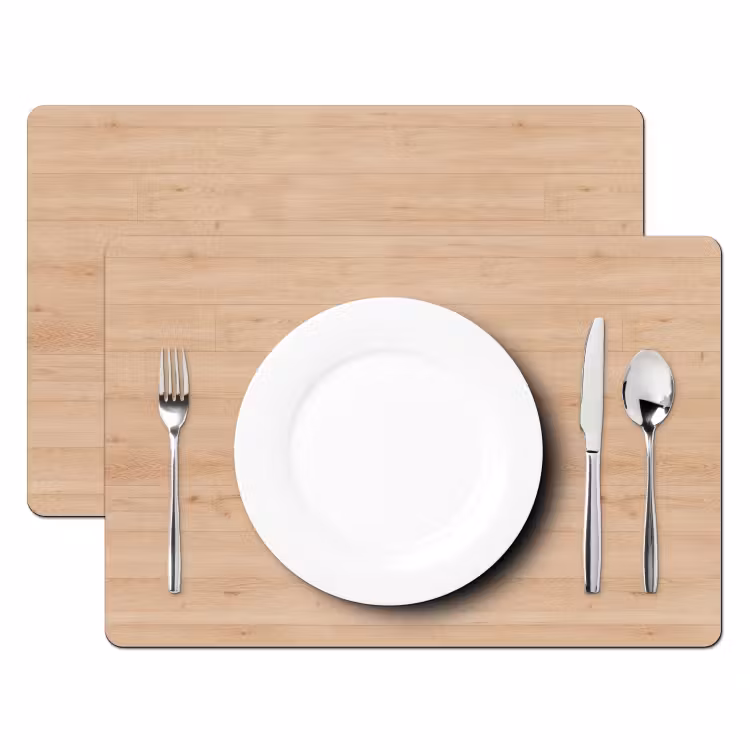 Placemat - 6 stuks - Hout - Patronen - Planken — 2