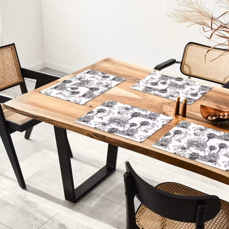 Placemat - 6 stuks - Jungle - Dieren - Grijs — 5