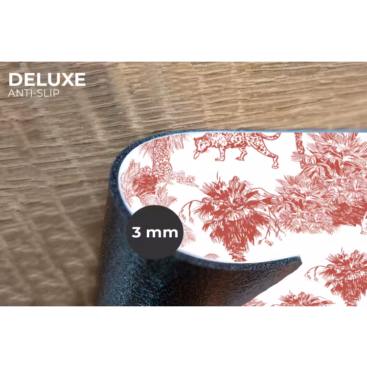Placemat - 6 stuks - Jungle - Natuur - Rood — 4