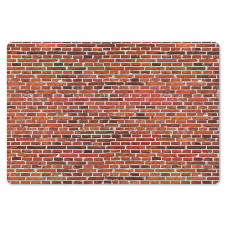 Placemat - 6 stuks - Muur - Bakstenen - Versleten - Voegen — 7