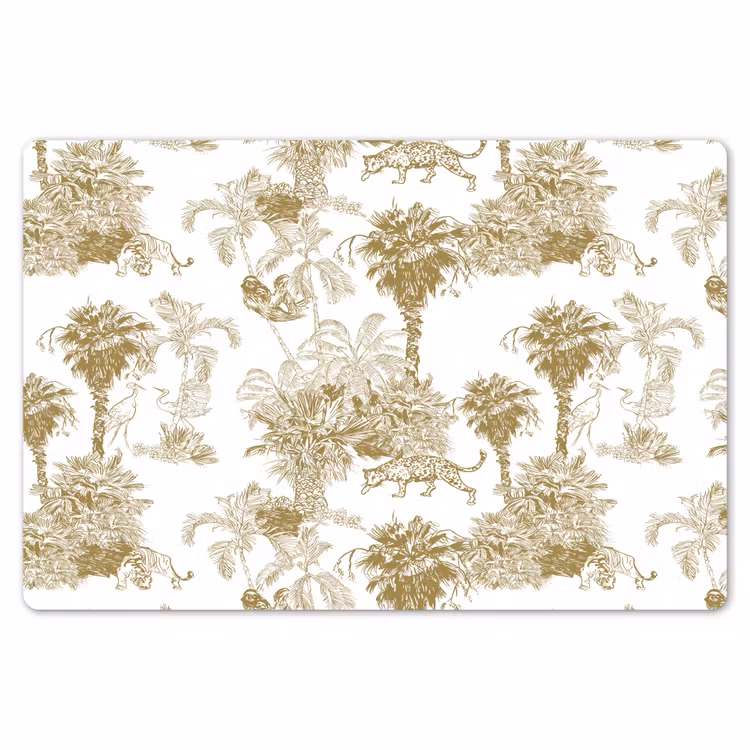 Placemat - 6 stuks - Oerwoud - Abstract - Beige — 7