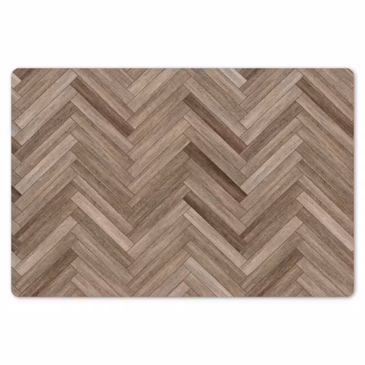 Placemat - 6 stuks - Patronen - Hout - Bruin — 7