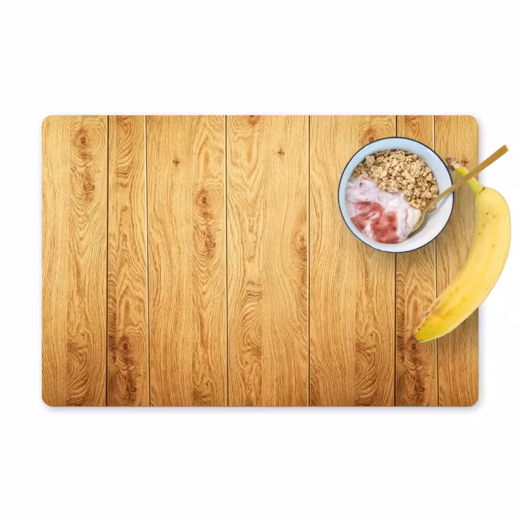 Placemat - 6 stuks - Patronen - Planken - Natuur — 1