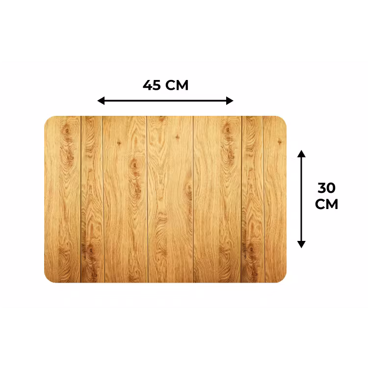 Placemat - 6 stuks - Patronen - Planken - Natuur — 3