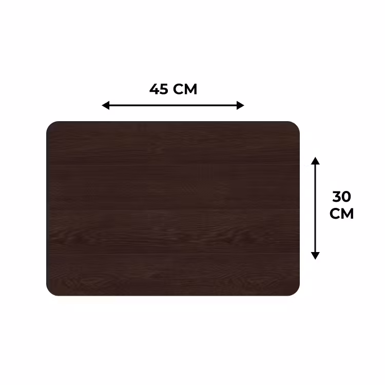 Placemat - 6 stuks - Patroon - Hardhout - Plank — 3