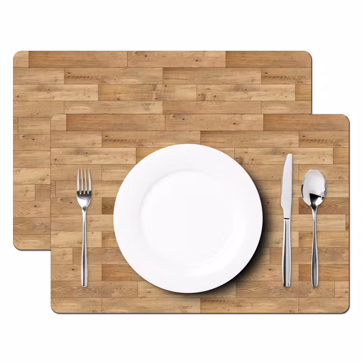 Placemat - 6 stuks - Patroon - Parket - Patronen — 2