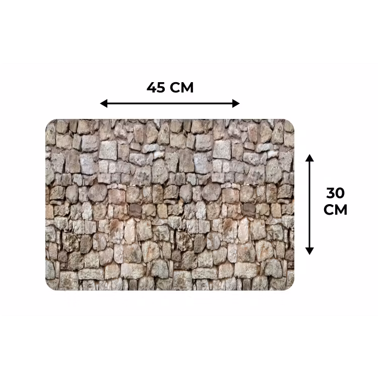 Placemat - 6 stuks - Ruw - Stenen - Muur - Natuurstenen — 3