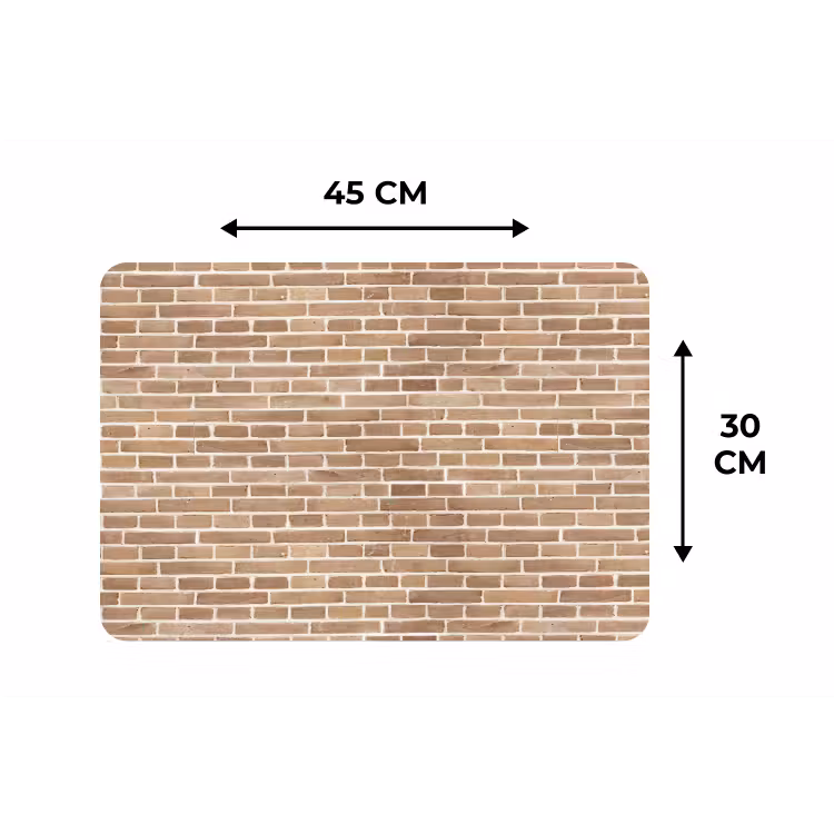 Placemat - 6 stuks - Stenen - Bruin - Licht - Patroon — 3