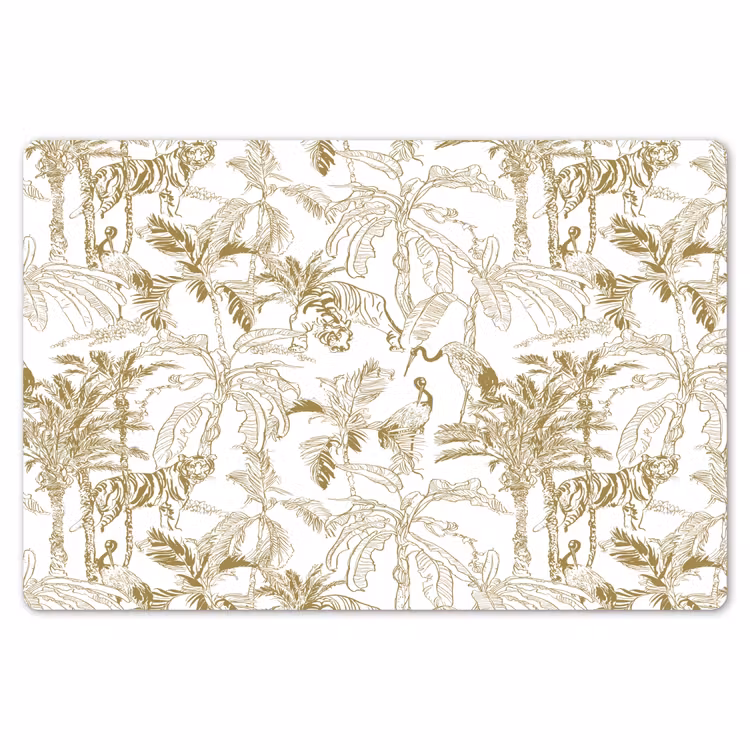 Placemat - 6 stuks - Tijger - Oerwoud - Beige — 7