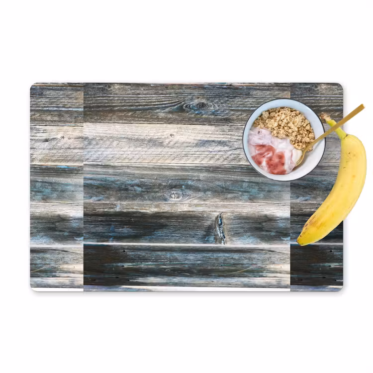 Placemat - 6 stuks - Vintage - Patroon - Hout — 1