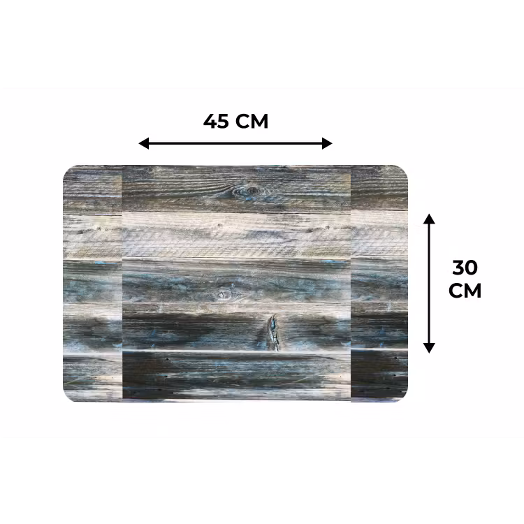 Placemat - 6 stuks - Vintage - Patroon - Hout — 3
