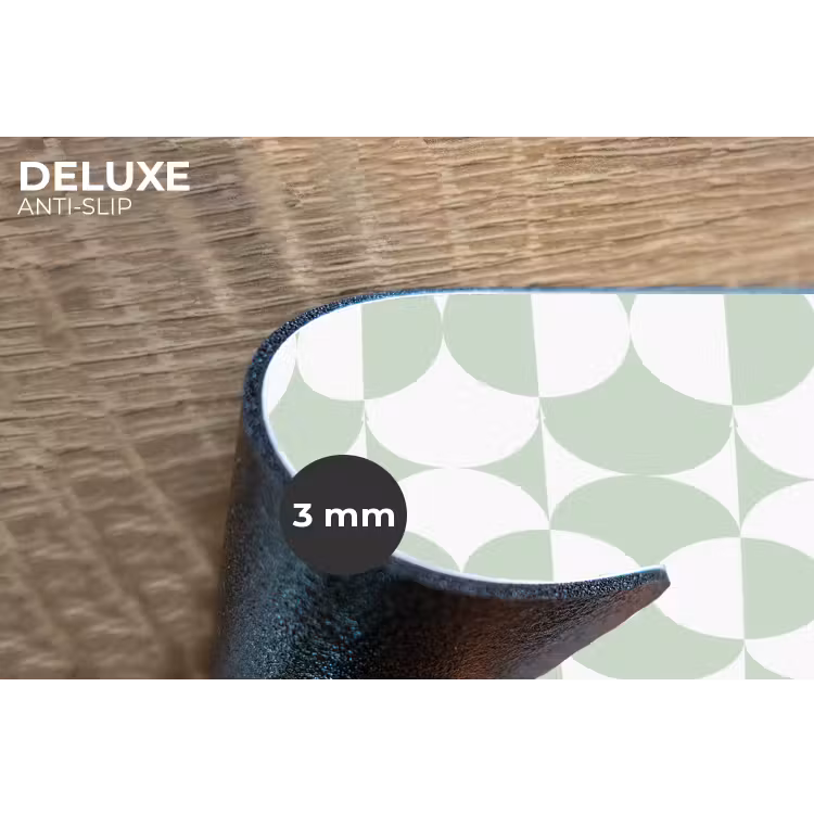 Placemat - 6 stuks - Wit - Groen - Cirkels — 4
