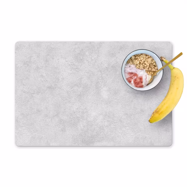 Placemat - 6 stuks - Wit - Muur - Verkleuring — 1