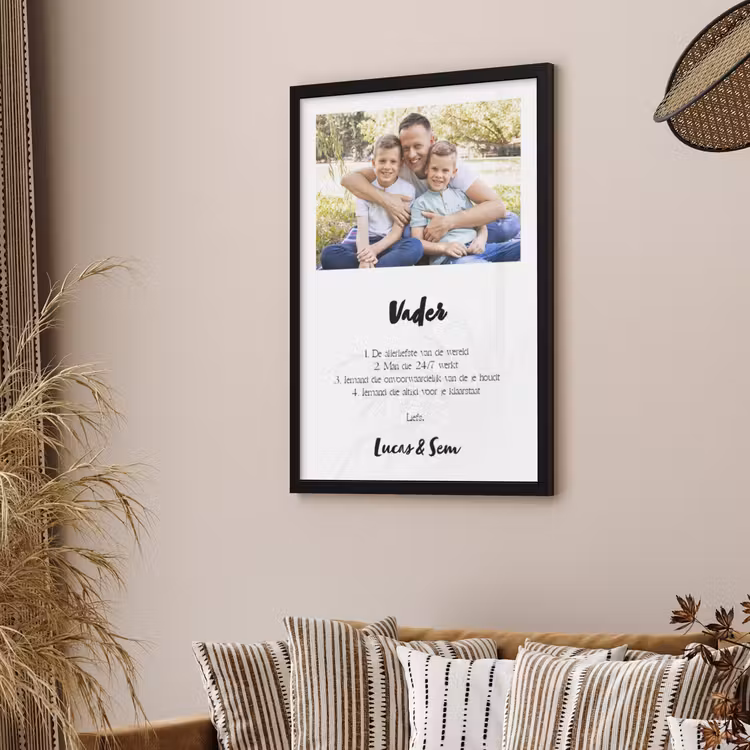 Poster met lijst - Betekenis papa — 4