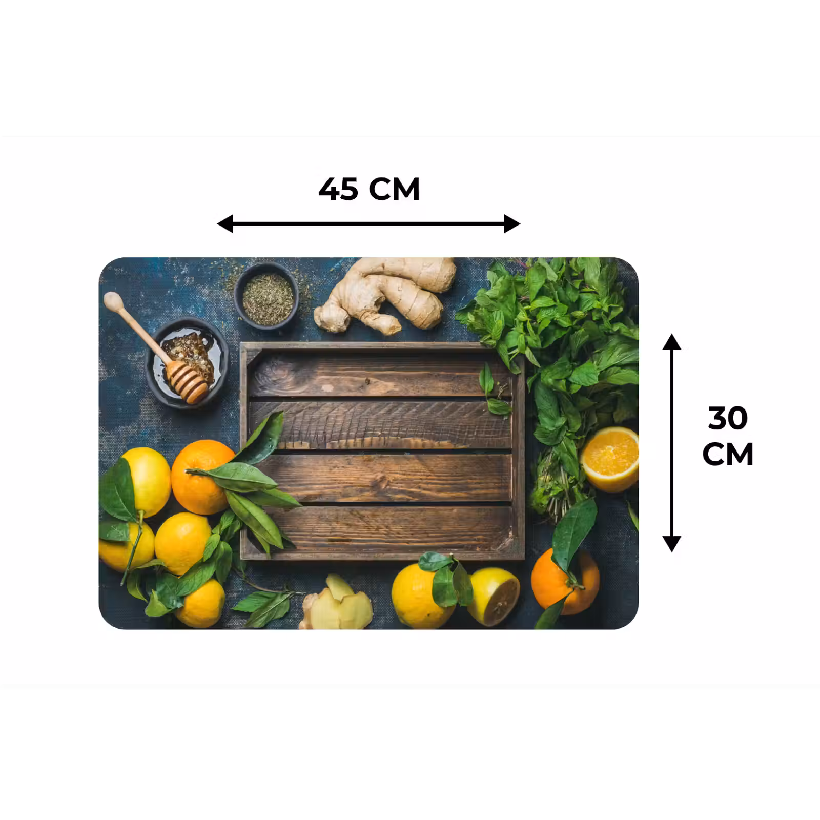Placemat - 6 stuks - Fruitkist - Citroen - Fruit — 1