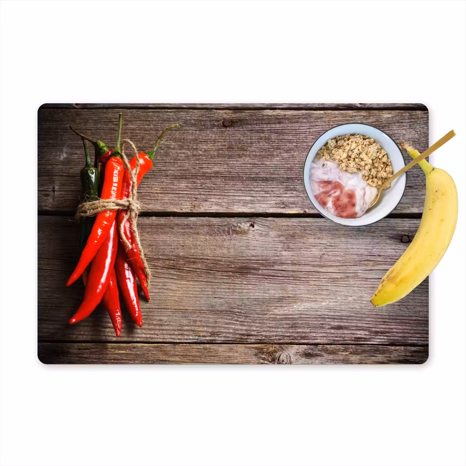 Placemat - 6 stuks - Vurige Chili Knopen — 1