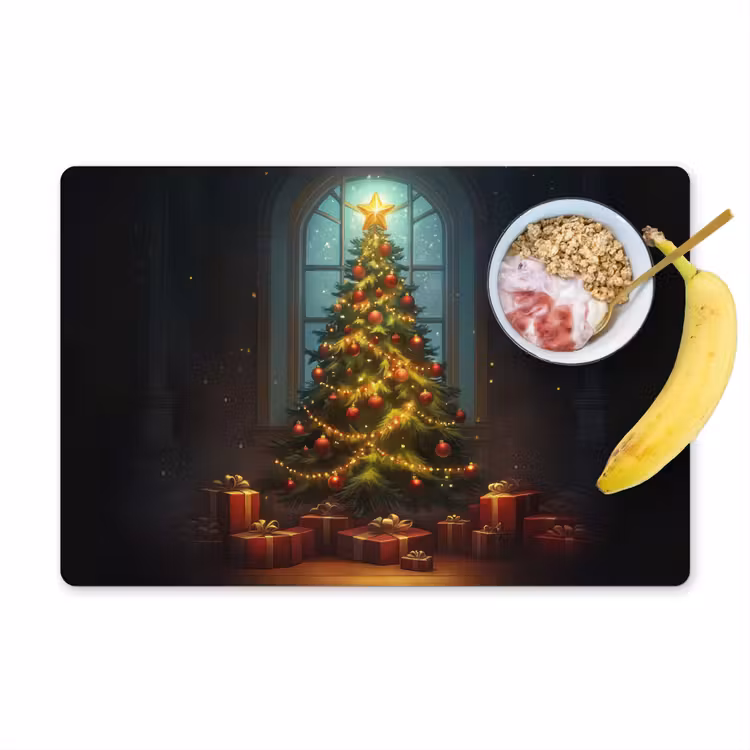 Placemat - 6 stuks - Kerstboom - Cadeau - Kerst - Winter — 1