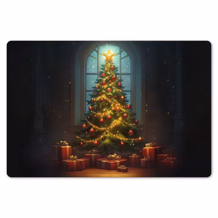 Placemat - 6 stuks - Kerstboom - Cadeau - Kerst - Winter — 7