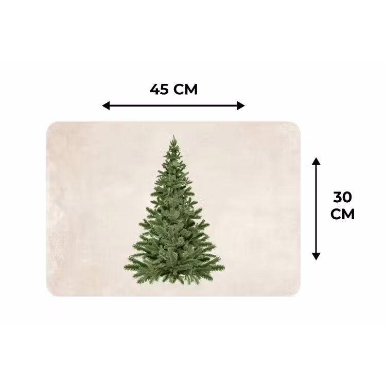 Placemat - 6 stuks - Kerstboom - Groen - Kerstmis - Feestdagen — 2