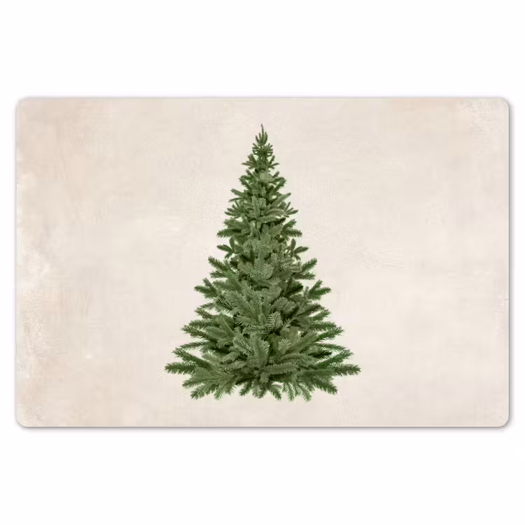 Placemat - 6 stuks - Kerstboom - Groen - Kerstmis - Feestdagen — 6