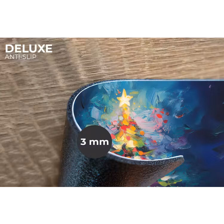Placemat - 6 stuks - Kerstboom - Kerst - Abstract - Kleurrijk — 4