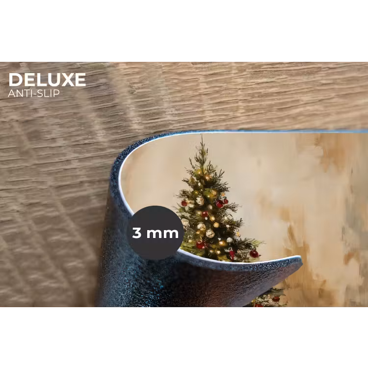 Placemat - 6 stuks - Kerstboom - Versierd - Kleurrijk — 4