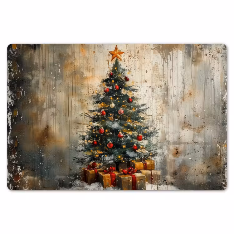 Placemat - 6 stuks - Kerstboom - Vintage - Kerst - Cadeau — 7