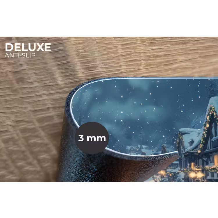 Placemat - 6 stuks - Kerstdorp - Kerst - Sneeuw - Winter — 4