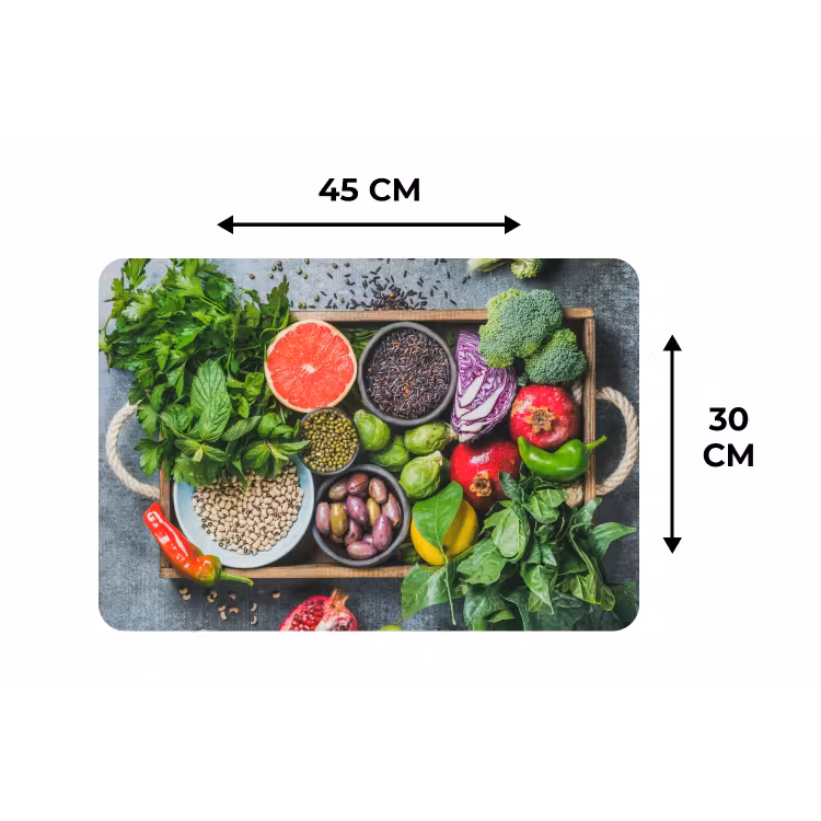Placemat - 6 stuks - Kist - Fruit - Gezond — 1