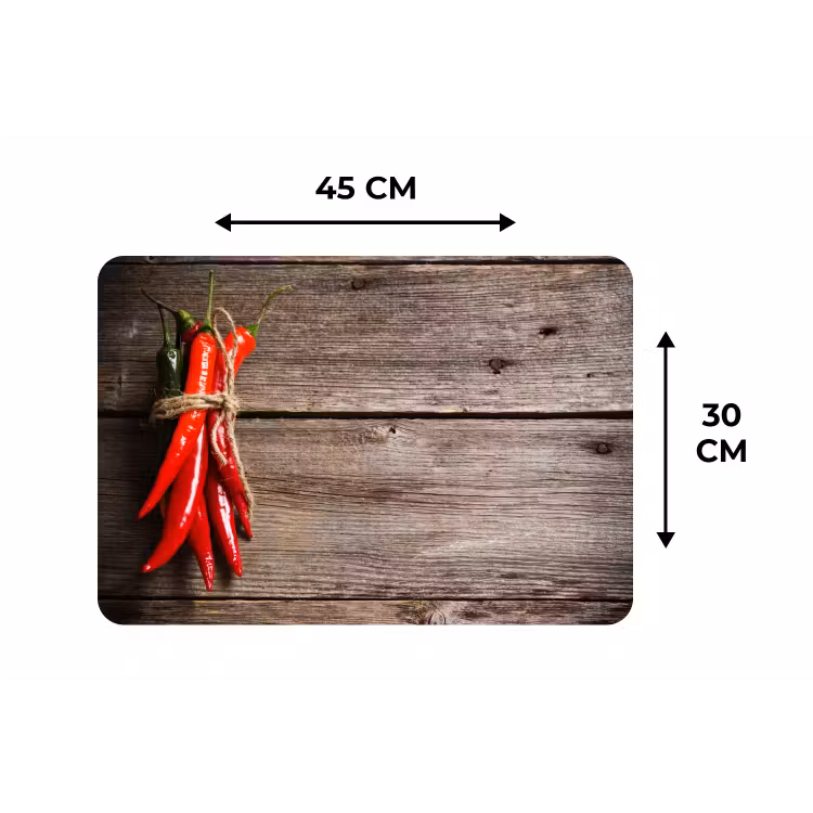 Placemat - 6 stuks - Vurige Chili Knopen — 3