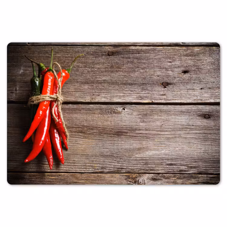 Placemat - 6 stuks - Vurige Chili Knopen — 7