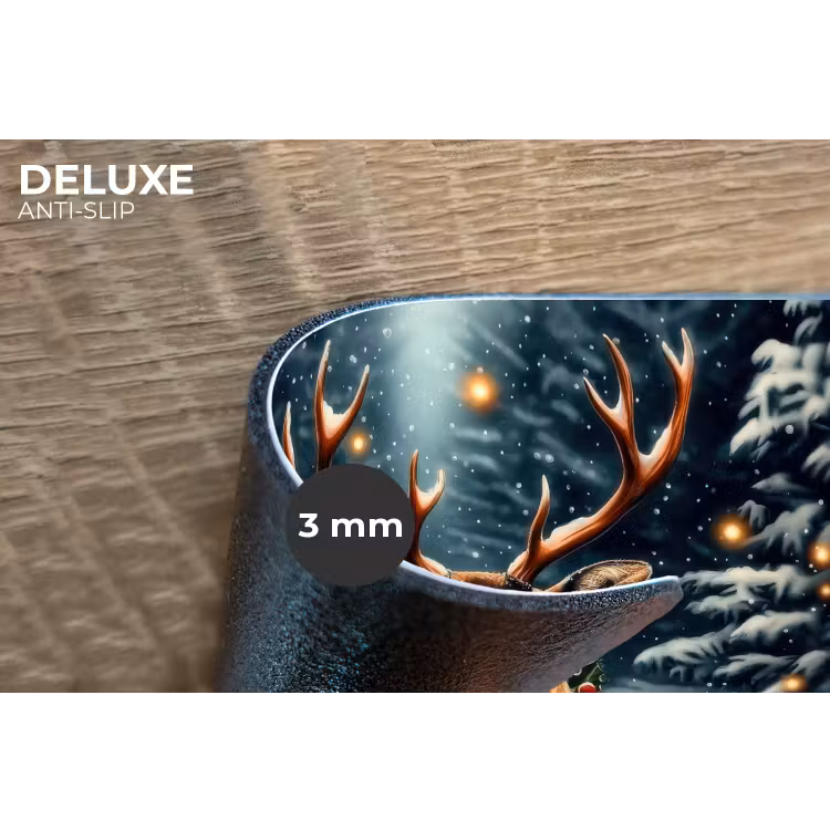 Placemat - 6 stuks - Kerst - Magie - Bos - Kleurrijk — 4