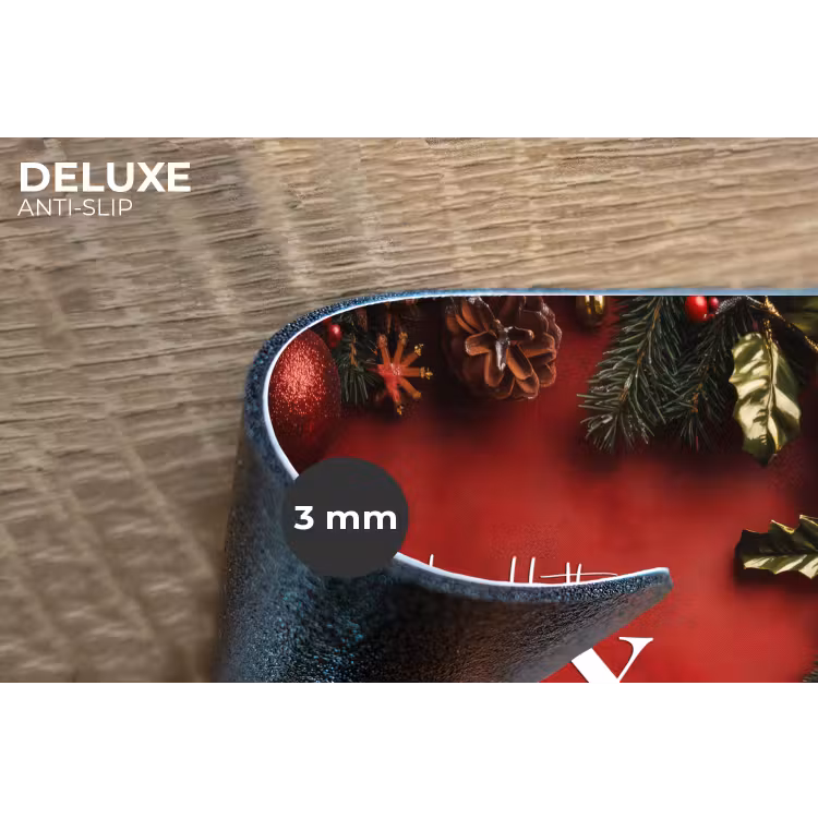 Placemat - 6 stuks - Kerst - Quote - Rood - Kerstballen — 4