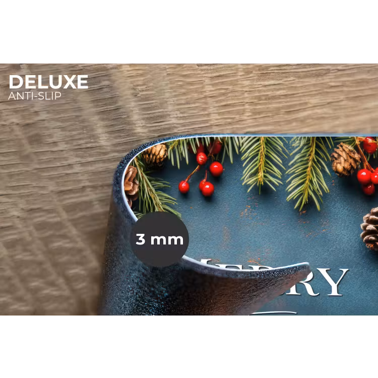 Placemat - 6 stuks - Merry Christmas - Blauw - Kerst - Winter — 4
