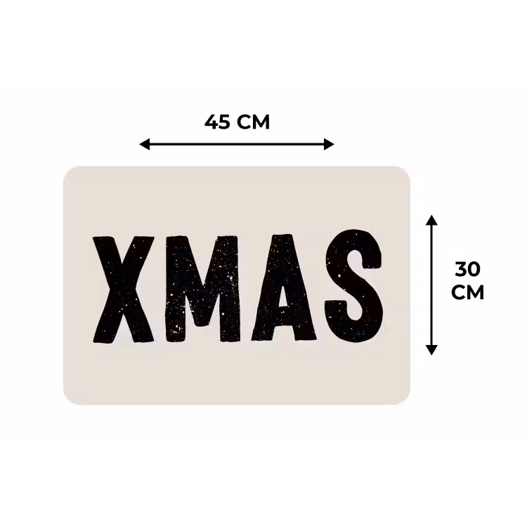 Placemat - 6 stuks - Kerst - Beige - Quotes - Xmas - Feestdagen — 2