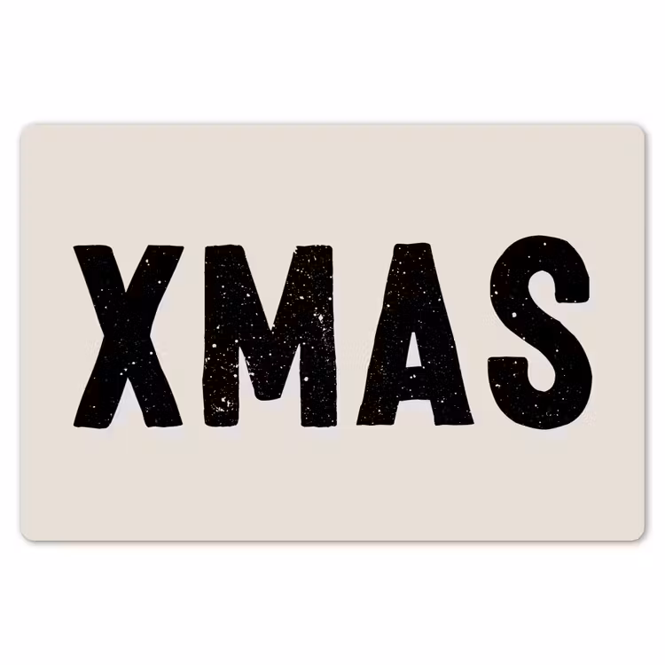 Placemat - 6 stuks - Kerst - Beige - Quotes - Xmas - Feestdagen — 6
