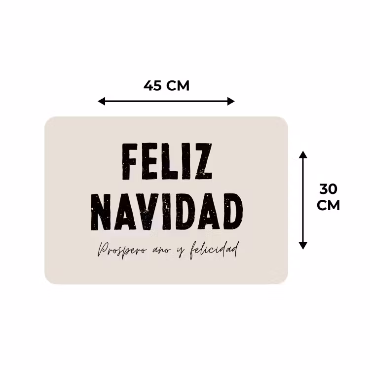 Placemat - 6 stuks - Kerst - Quotes - Feliz navidad - Kerstmis - Feestdagen — 2