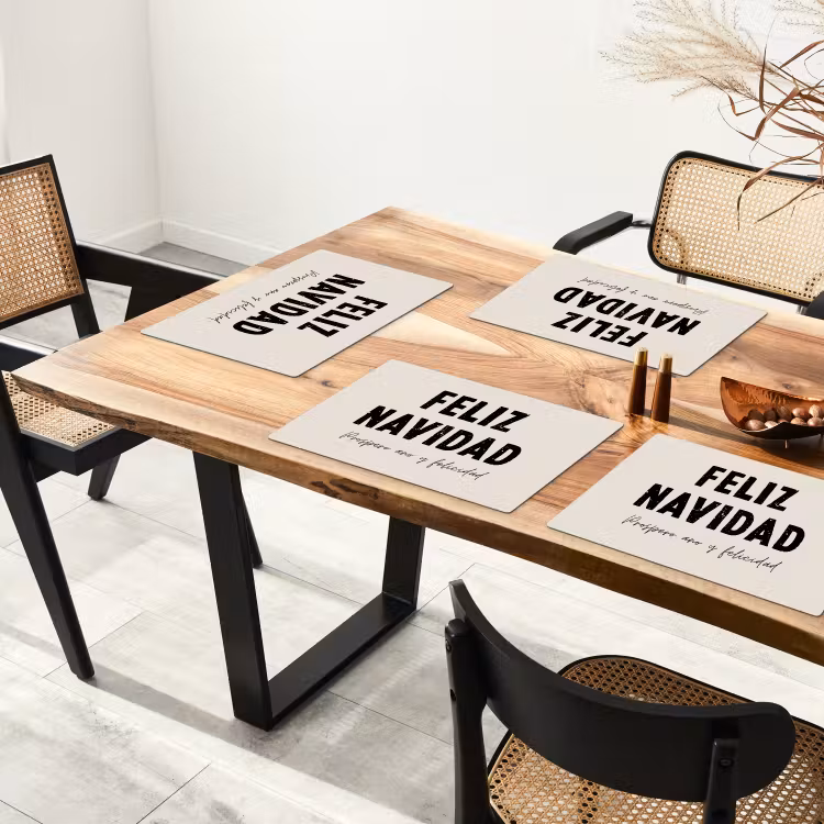 Placemat - 6 stuks - Kerst - Quotes - Feliz navidad - Kerstmis - Feestdagen — 4