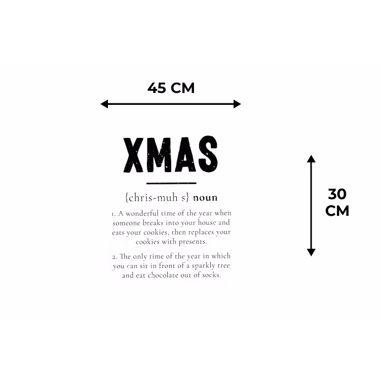 Placemat - 6 stuks - Kerst - Wit - Xmas - Quotes - Feestdagen — 2