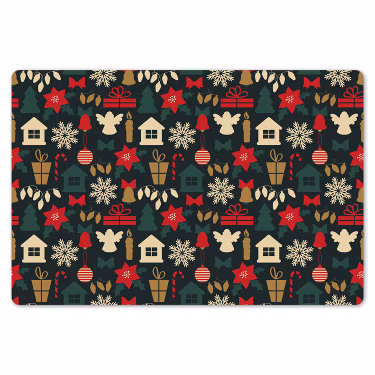 Placemat - 6 stuks - Patroon - Kerst - Symbolen — 7
