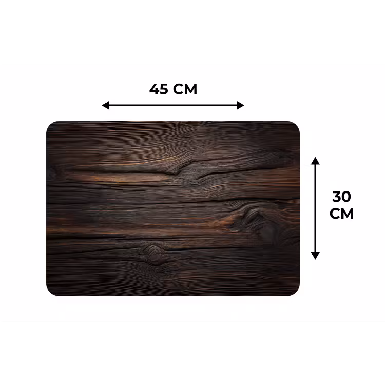 Placemat - 6 stuks - Hout - Grillige nerven — 3