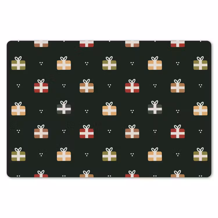 Placemat - 6 stuks - Illustratie - Cadeaus - Groen — 7