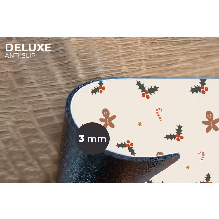 Placemat - 6 stuks - Illustratie - Figuren - Beige — 4