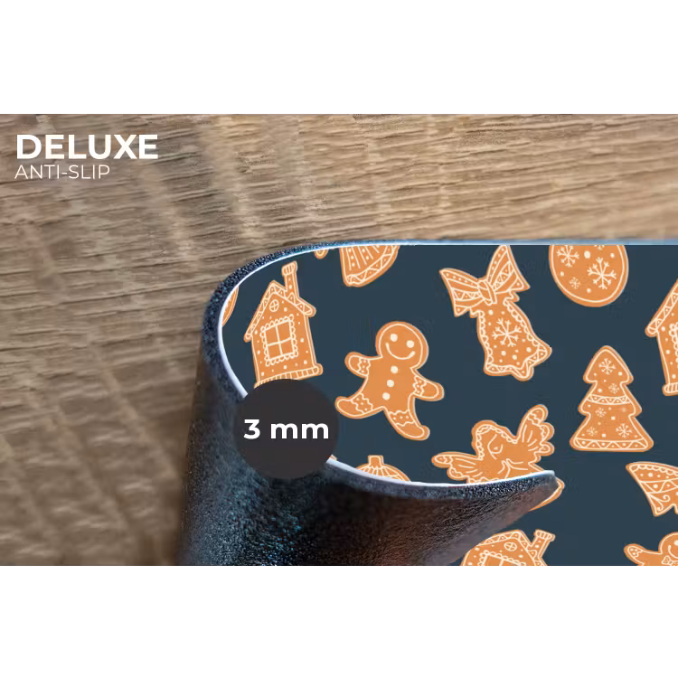 Placemat - 6 stuks - Illustratie - Koekjes - Blauw — 4